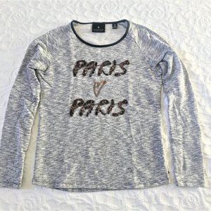 Maison Scotch 100% Cotton Crew Neck Grey Sweater